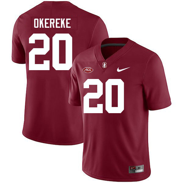 Bobby Okereke Stanford Jersey,Stanford Cardinal #20 Bobby Okereke Football Jersey Stitched-Cardinal